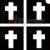 Picture of Mini Cross Stencil (4 in 1) - (5pc pack)
