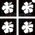 Picture of Mini Hibiscus Stencil (4 in 1) - (5pc pack)