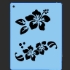 Picture of SOBA Hibiscus Flower Stencil QEZ14