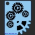 Picture of SOBA Gears Stencil QEZ34