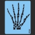 Picture of SOBA Skeleton Hand (LARGE) Stencil QEZ45