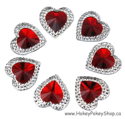 Picture of Double Heart Gems - Red - 16mm (7 pc.) (SG-DHR)