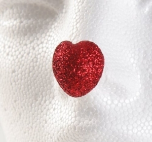 Picture of ProKNOWS Professional Clown Nose - Large Glitter Heart (T-5G)