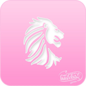 Picture of Pink Power Face Painting Stencil (1096) - Lion Head