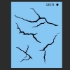 Picture of SOBA Small Cracks Stencil QEZ78