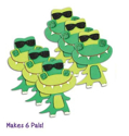 Picture of Krafty Kids Kit: DIY Foam Pal Kits Make 6 Crocodiles (CK174-D)