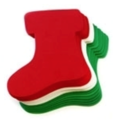 Picture of 6" Holiday Foam-Fun Shape Stacks - Stocking (20pc) (KX040)