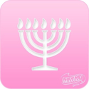 Picture of Pink Power Face Painting Stencil (1050) - Menorah