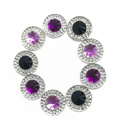 Picture of Double Round Gems - Maleficent Set - 12mm  (9 pc.) (AG-DRM3)