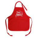 Picture of Face Painter - Medium Length Apron With Pouch - Red