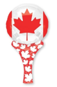 Picture of 12" INFLATE A FUN ( Canadian Flag Wand )
