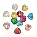 Picture of Mermaid Scale Heart Gem Assortment - 10mm (AG-MER2) (12pc)