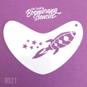 Picture of Art Factory Boomerang Stencil - Rocket (B021)