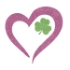 Picture of Heart Shamrock Glitter Tattoo Stencil - HP-46 (5pc pack)