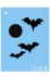 Picture of SOBA Bats Stencil  QEZ81
