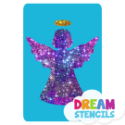 Picture of Angel Glitter Tattoo Stencil - HP-17 (5pc pack)