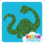 Picture of Baby Dinosaur Glitter Tattoo Stencil - HP-2 (5pc pack)