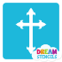 Picture of Cross Glitter Tattoo Stencil - HP-89 (5pc pack)