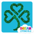 Picture of Celtic Shamrock Glitter Tattoo Stencil - HP-44 (5pc pack)