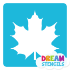 Picture of Fancy Maple Leaf Glitter Tattoo Stencil - HP-122 (5pc pack)