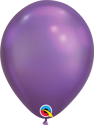 Picture of 7" Qualatex Chrome Purple round balloons - (100/bg)
