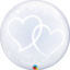 Picture of 3FT Entwined Hearts-A-Round Diamond Clear Balloon (2/bag)