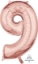 Picture of 26'' Mid-Size Shape Number 9 - Rose Gold (1pc)