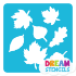 Picture of Tree Leaves Glitter Tattoo Stencil - HP-160 (5pc pack)