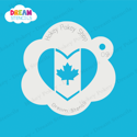 Picture of Canada Heart Flag - Dream Stencil - 09