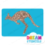 Picture of Kangaroo Glitter Tattoo Stencil - HP-13 (5pc pack)