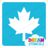 Picture of Canada Maple Leaf Glitter Tattoo Stencil - HP-221 (5pc pack)