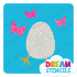Picture of Easter Egg with Butterflies Glitter Tattoo Stencil - HP-232  (5pc pack)