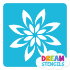 Picture of Frost Flower Glitter Tattoo Stencil - HP-310 (5pc pack)