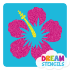 Picture of Hibiscus Flower Glitter Tattoo Stencil - HP-305 (5pc pack)
