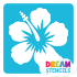 Picture of Hibiscus Flower Glitter Tattoo Stencil - HP-305 (5pc pack)