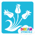 Picture of Bunch of Tulips Glitter Tattoo Stencil - HP-308 (5pc pack)