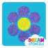 Picture of 6 Petals Flower Glitter Tattoo Stencil - HP-318 (5pc pack)