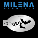 Picture of Milena Stencils - Flying Bats - Stencil A7