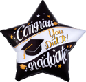 Picture of 28″ On Your Way Grad Jumbo Foil Star Balloon (1pc)