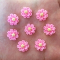 Picture of Pink Flower Gems - 13mm (8 pc.) (FG-Pink) 