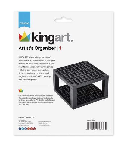 Picture of King Art Artist's Organizer - 96 Hole Plastic Brush Holder #903