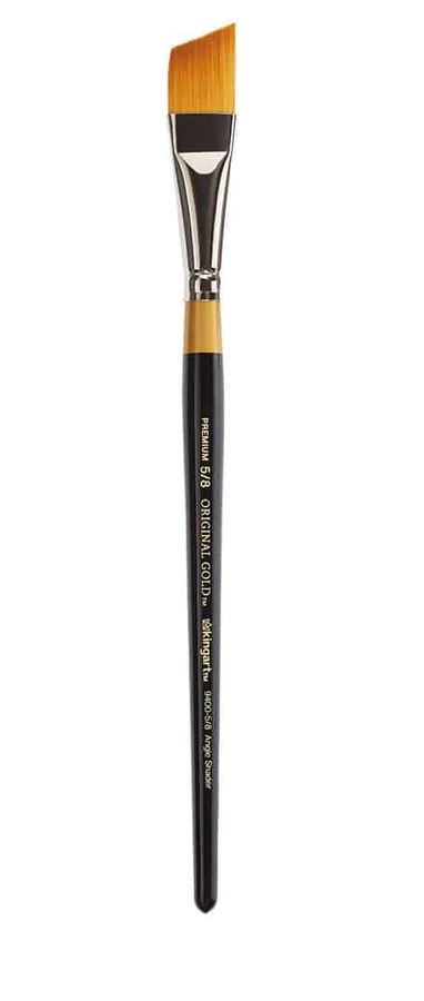 Picture of King Art Original Gold 9400 Premium Golden Taklon Angular Shader Brush - 5/8''