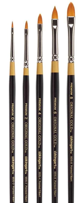 Picture of King Art Original Gold 9515 Pointed Filbert  #4