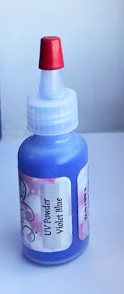 Picture of ABA Matte Fine Glitter - UV Powder Violet Blue (15ml)  