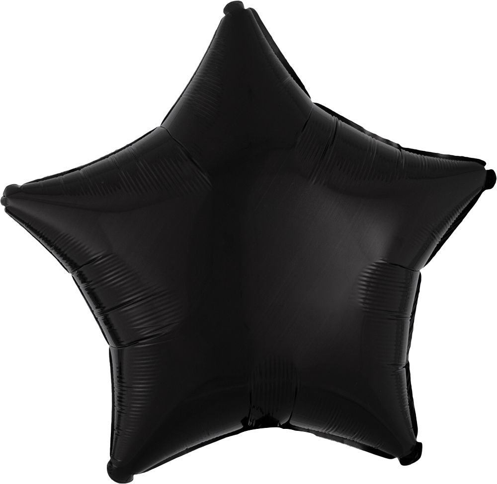 Picture of 19" Anagram Star Foil Balloon - Black (1pc) 