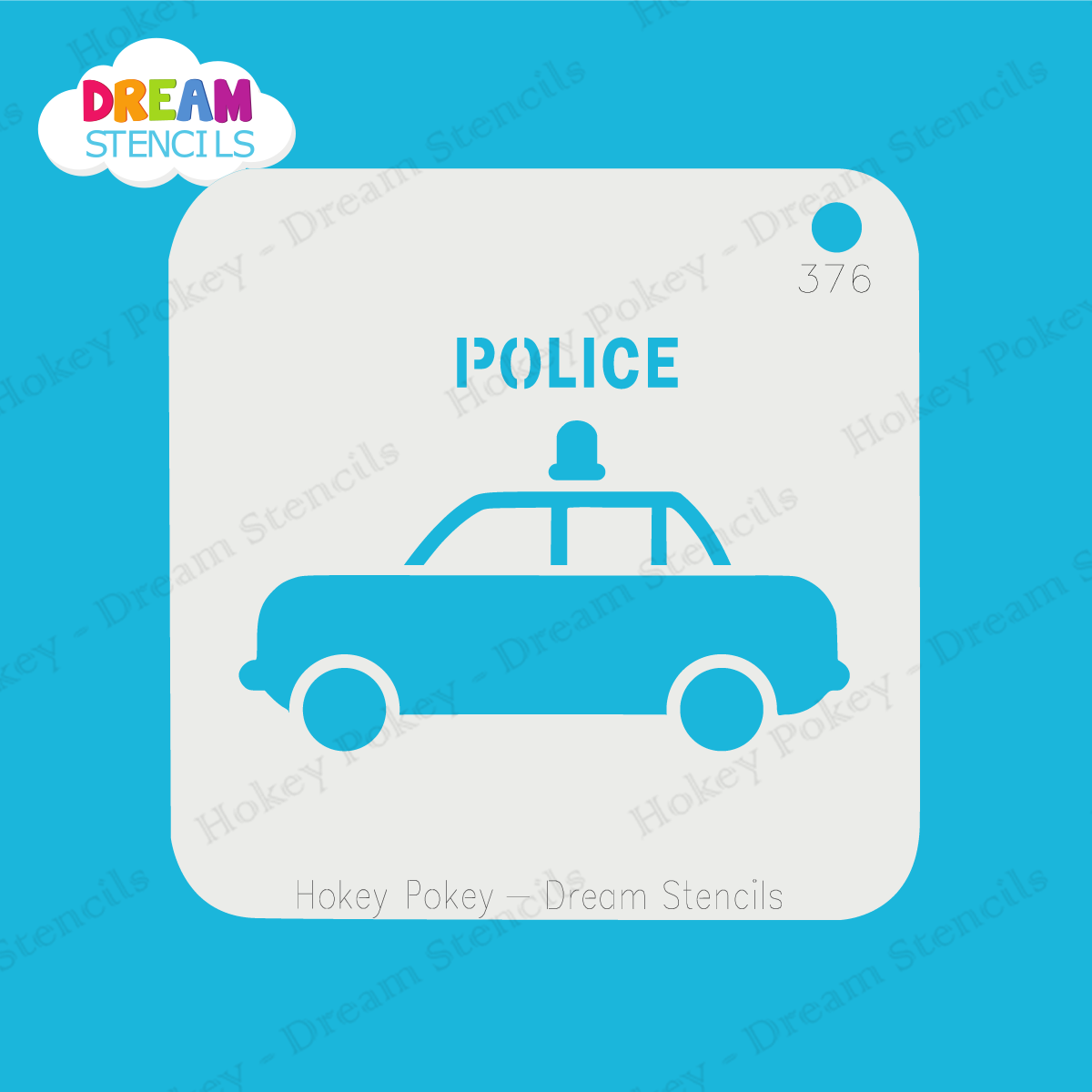 Picture of Police Car - Dream Stencil - 376