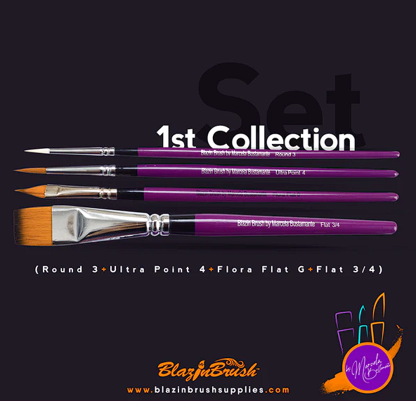 Picture of Blazin Brush by Marcela Bustamante - 1st Collection (Set of 4)