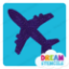Picture of Airplane 2 Glitter Tattoo Stencil - HP-389 (5pc pack) 