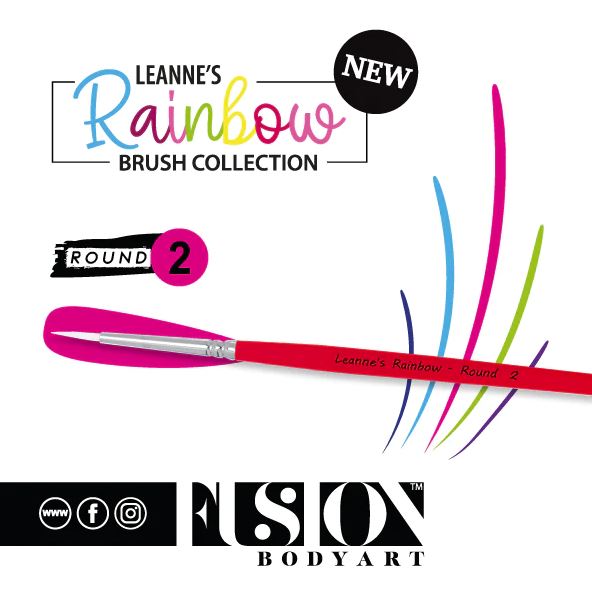 Picture of Leanne's Rainbow Round 2 Face Paint Brush