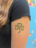 Picture of Celtic Shamrock Glitter Tattoo Stencil - HP-44 (5pc pack)